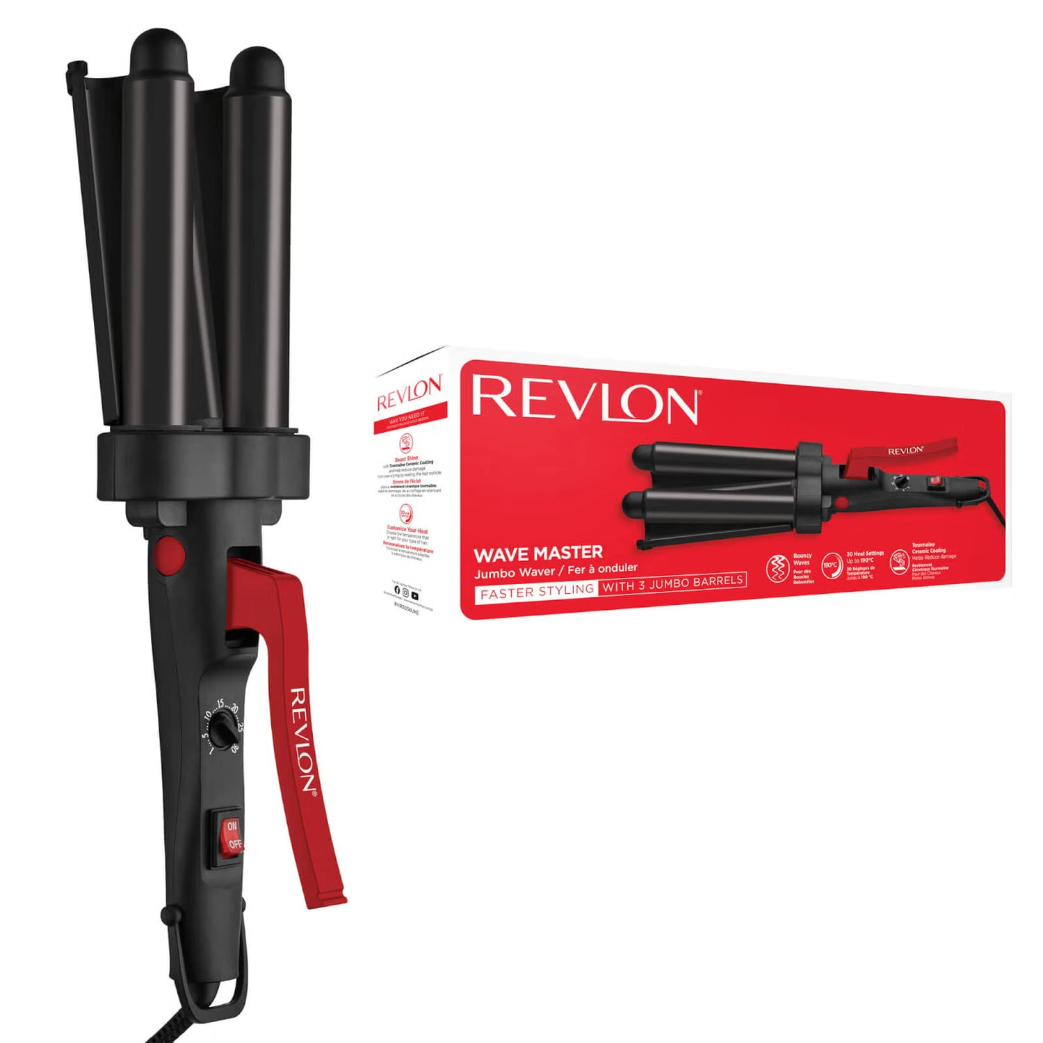 Revlon Wave Master Jumbo Waver (Three-Prong Jumbo Barrels)